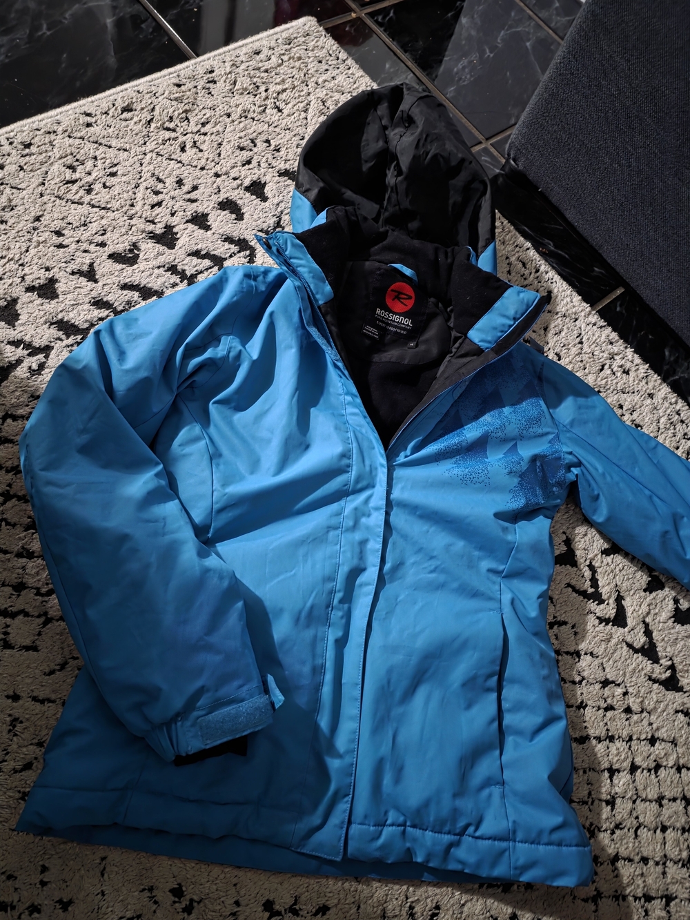 Rossignol Bright Blue Kids's Ski Jacket with Hood